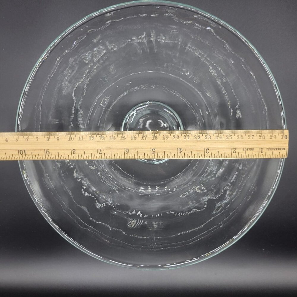 Vintage Indiana Clear Glass 3-Piece Chip N Dip Bowl Set MCM Design - Picture 6 of 11